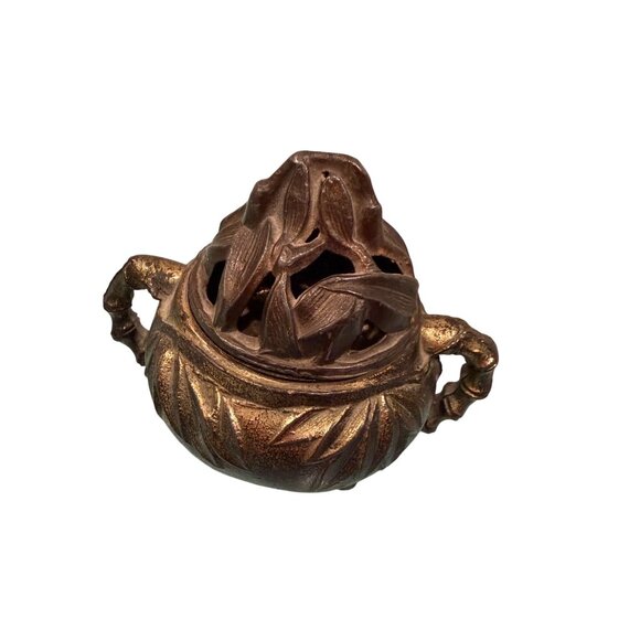 Vantine's Other - Vantine's Antique Signed 1004 Collectible Asian Design Bronze Incense Burner